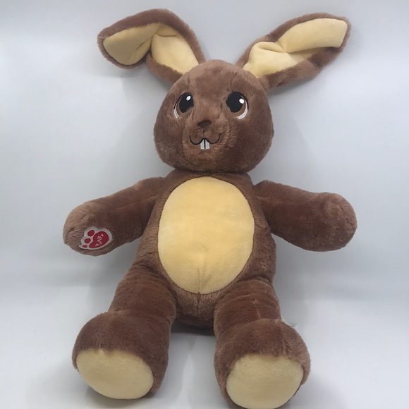 Build A Bear Plush Jumpin Jack Rabbit Mocha Brown Stuffed Animal - Picture 1 of 8